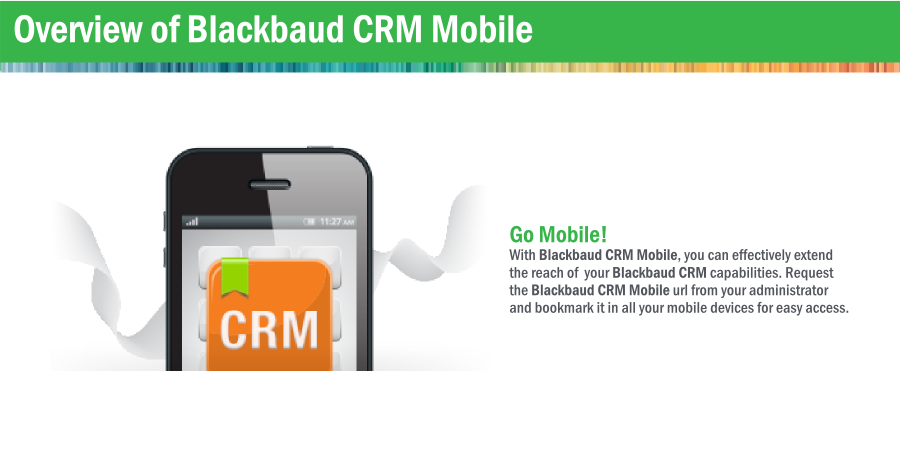 Overview of Blackbaud CRM Mobile